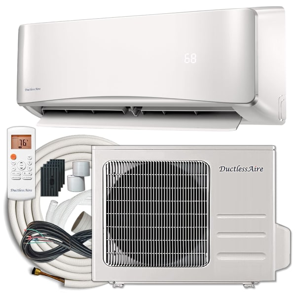 DuctlessAire 1 zone 9000-BTU Ductless Mini Split Heat Pump Included 230.0-Volt one_size in White | DA-0921