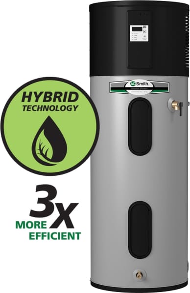 A. O. Smith Hybrid/Electric Heat Pump Electric Water Heater - Enervee Score  94/100 - HP10-50H45DV